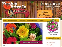Tablet Screenshot of driveinflowers.com.au
